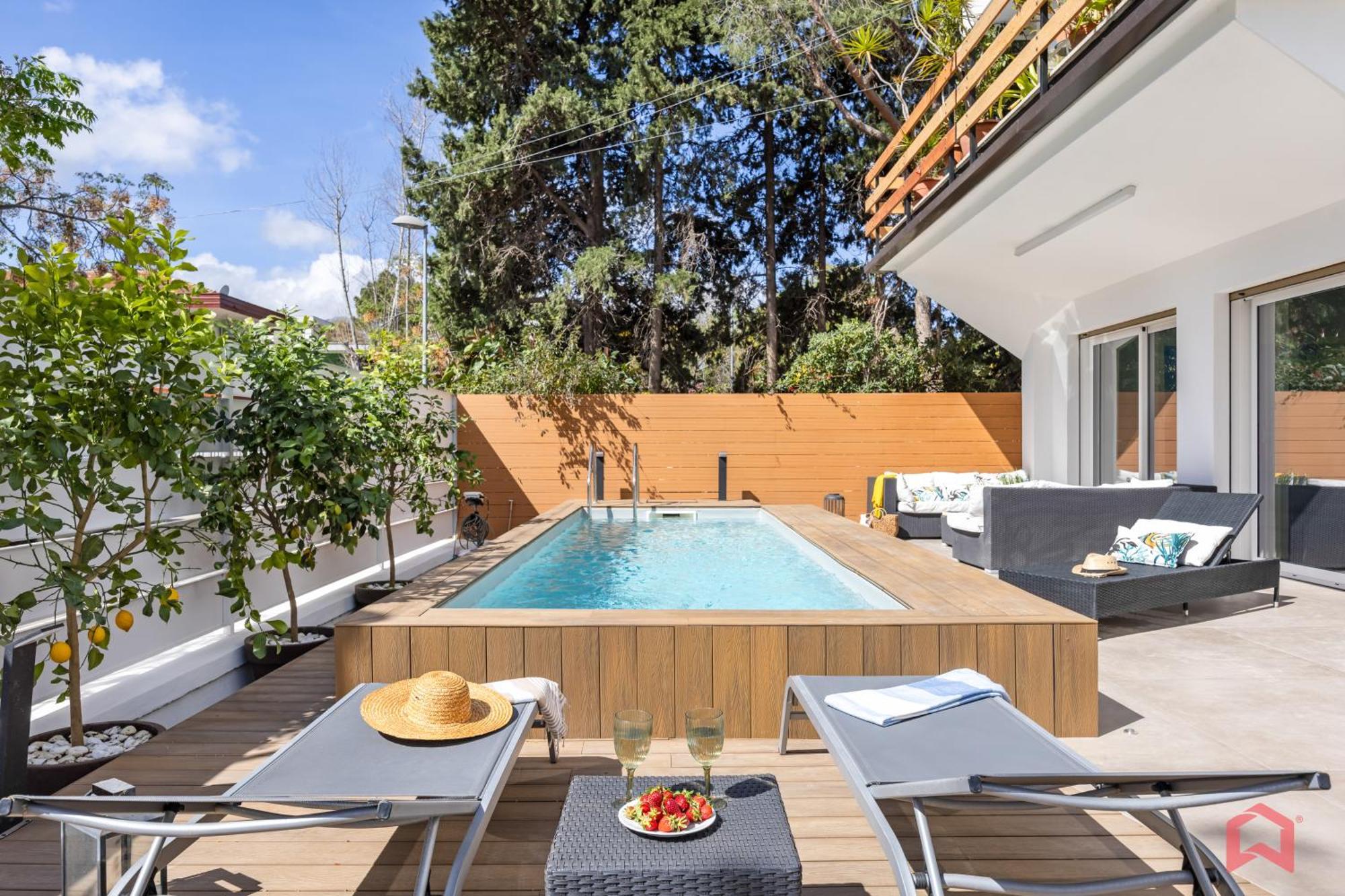Appartamento In Villa Con Piscina Privata Palermo Exterior foto